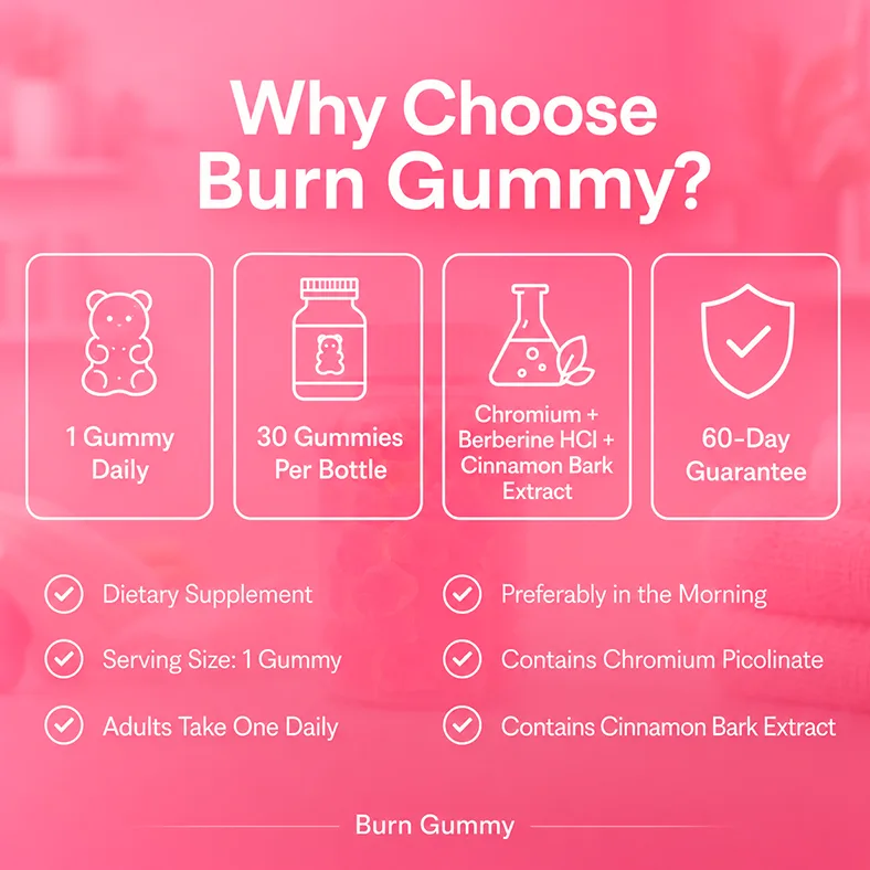 Burn Gummies reviews why choose thermogenic gummy